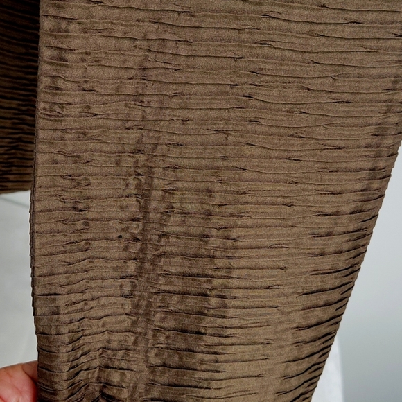 db LIFE Chocolate Brown 100% Silk Blazer/Jacket Women's Size M - Picture 3 of 9